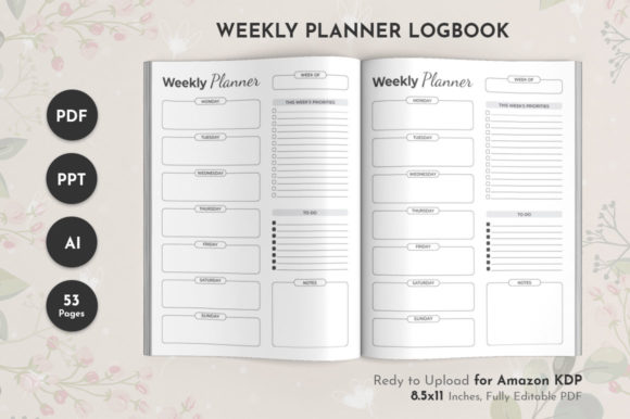 Accelerating KDP Success with Premium Weekly Planner Organizer Interiors