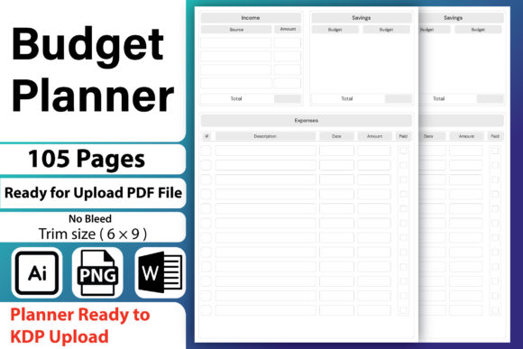 Budget Planner – KDP Interiors: Streamlining Your Low-Content Publishing Business