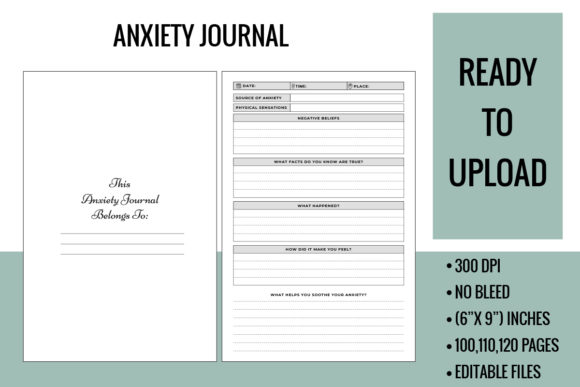 Evaluating Anxiety Journal KDP Interiors Pages for Low-Content Publishing