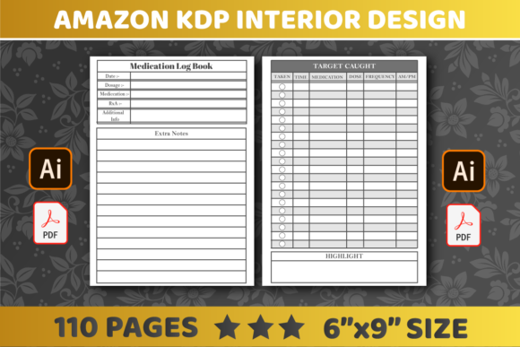 Streamlining Low-Content Publishing with KDP Interiors Design Medication Log Book Templates